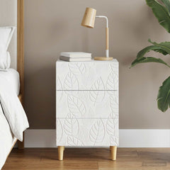 Bedside Table 43 x 41 x 66.5 cm Engineered Wood White