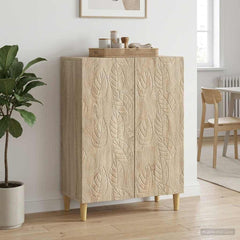 Sideboard 66 x 34.5 x 90 cm Engineered Wood Sonoma oak