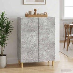 Sideboard 66 x 34.5 x 90 cm Engineered Wood Concrete grey