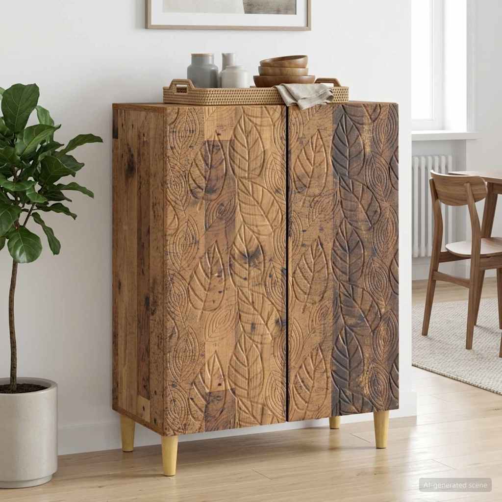 Sideboard 66 x 34.5 x 90 cm Engineered Wood Old wood