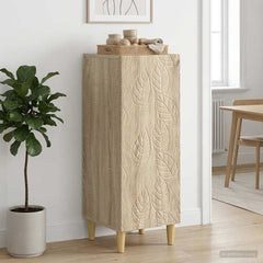 vidaXL Sideboard Sonoma Oak 33 x 34.5 x 90 cm Engineered Wood 1