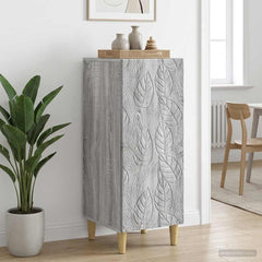 vidaXL Sideboard Grey Sonoma 33 x 34.5 x 90 cm Engineered Wood 1