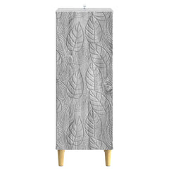 vidaXL Sideboard Grey Sonoma 33 x 34.5 x 90 cm Engineered Wood 4
