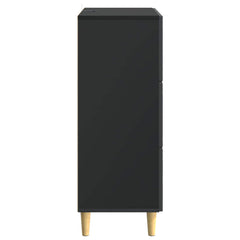 vidaXL Drawer Cabinet Black 66 x 34.5 x 90 cm Engineered Wood 6