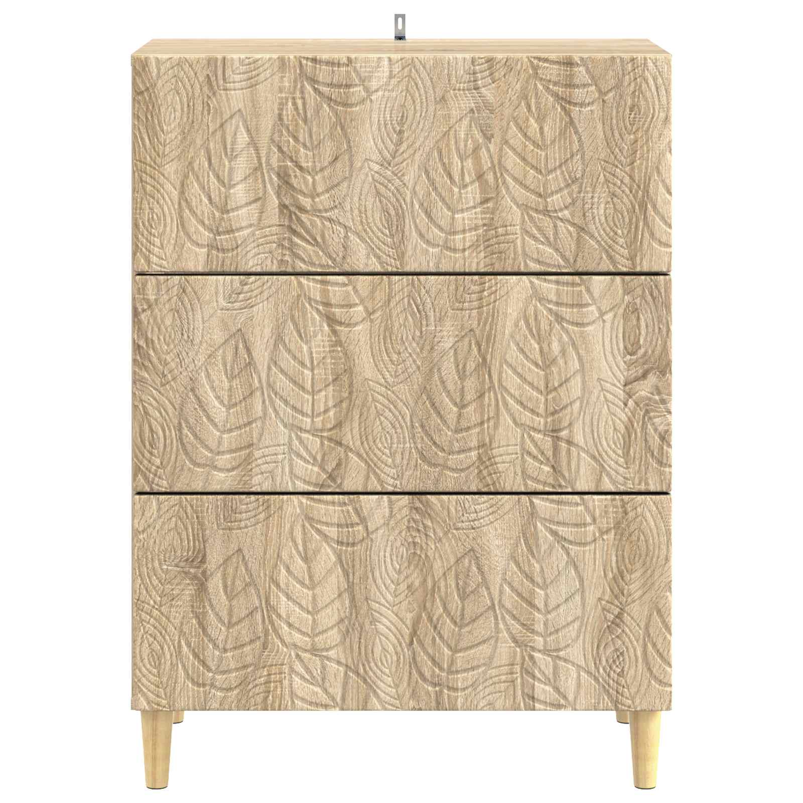 vidaXL Drawer Cabinet Sonoma Oak 66 x 34.5 x 90 cm Engineered Wood 5
