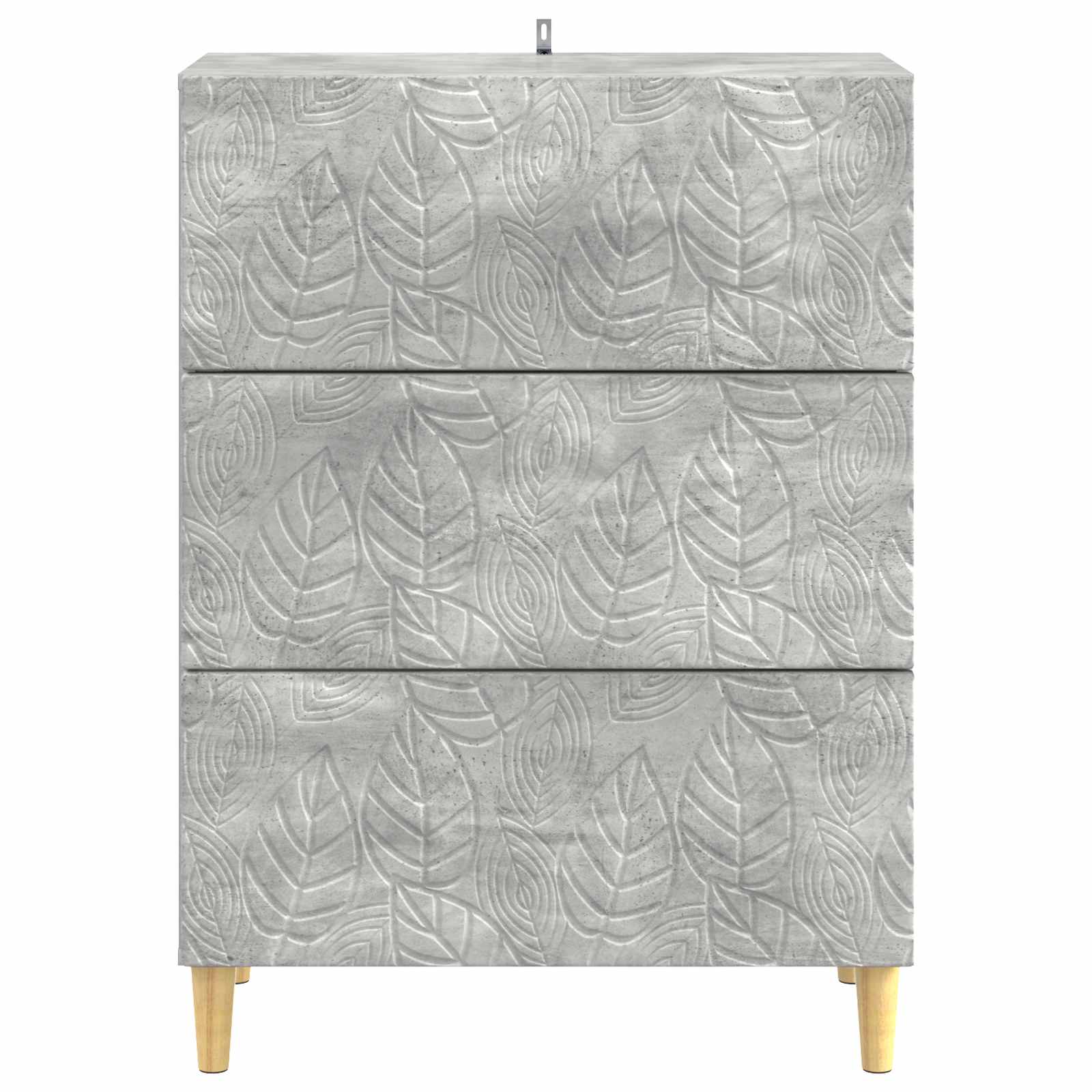 vidaXL Drawer Cabinet Concrete Grey 66 x 34.5 x 90 cm Engineered Wood 5
