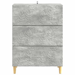 vidaXL Drawer Cabinet Concrete Grey 66 x 34.5 x 90 cm Engineered Wood 5