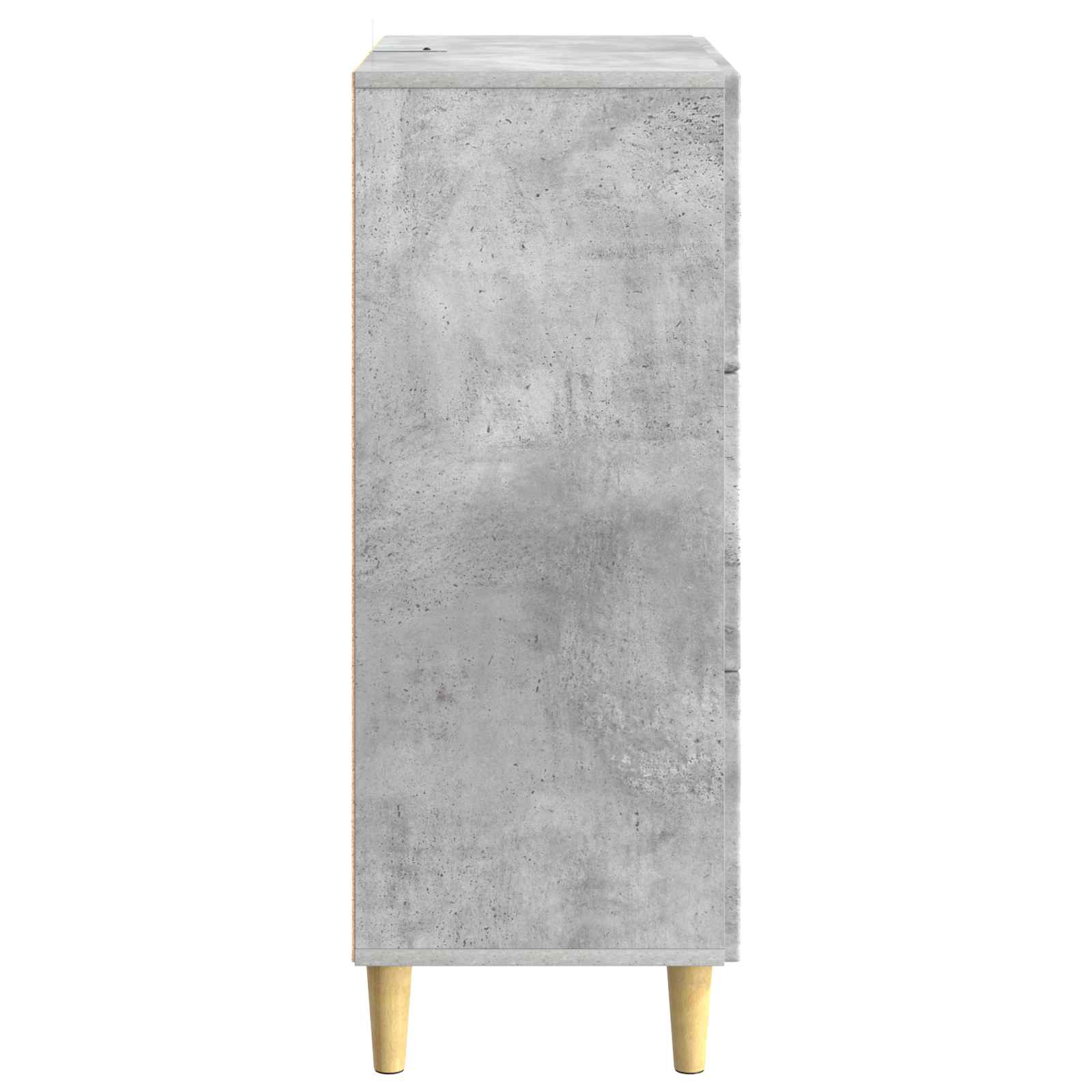 vidaXL Drawer Cabinet Concrete Grey 66 x 34.5 x 90 cm Engineered Wood 6