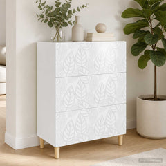 vidaXL Drawer Cabinet High Gloss White 66 x 34.5 x 90 cm 1