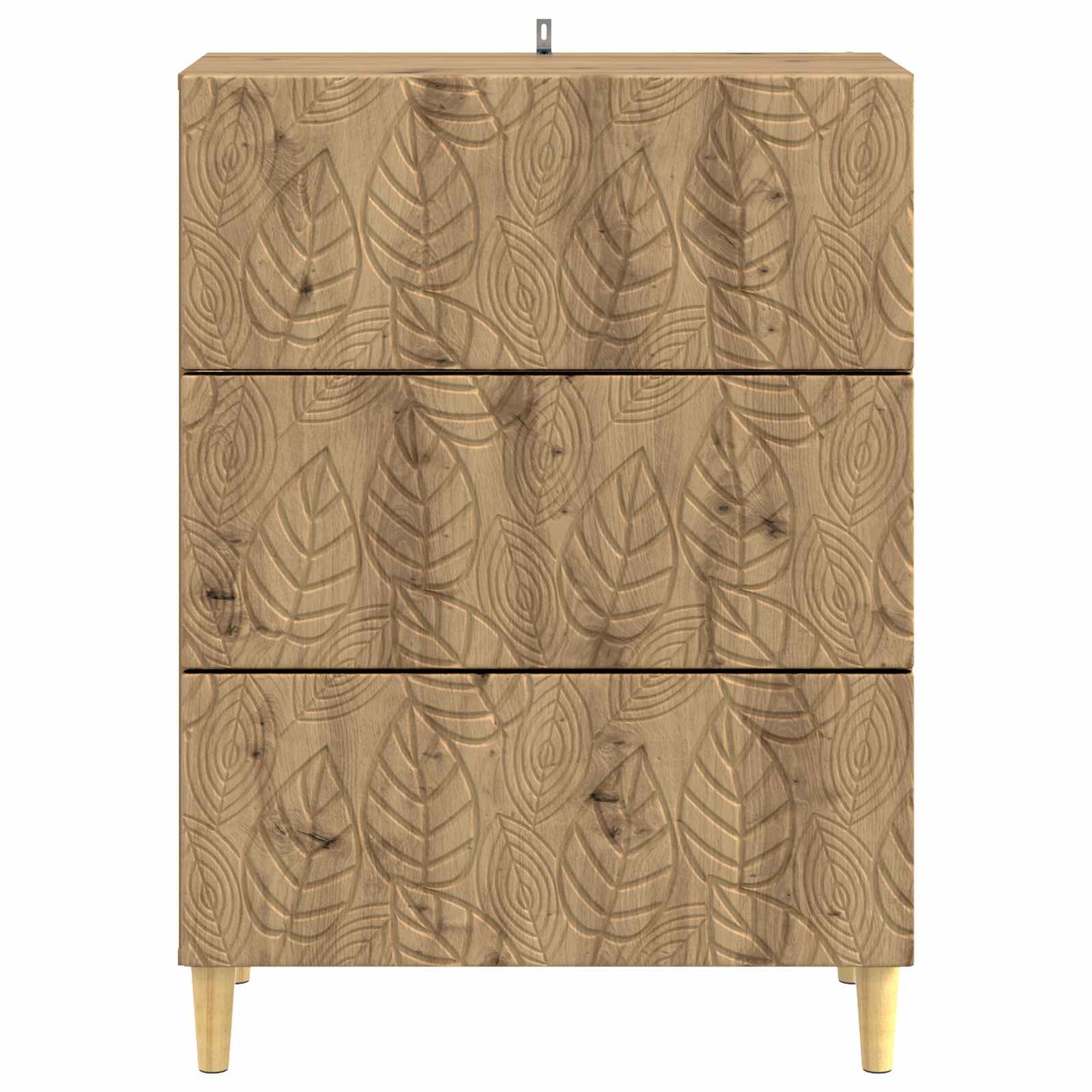 vidaXL Drawer Cabinet 66 x 34.5 x 90 cm Engineered Wood Artisan Oak 5