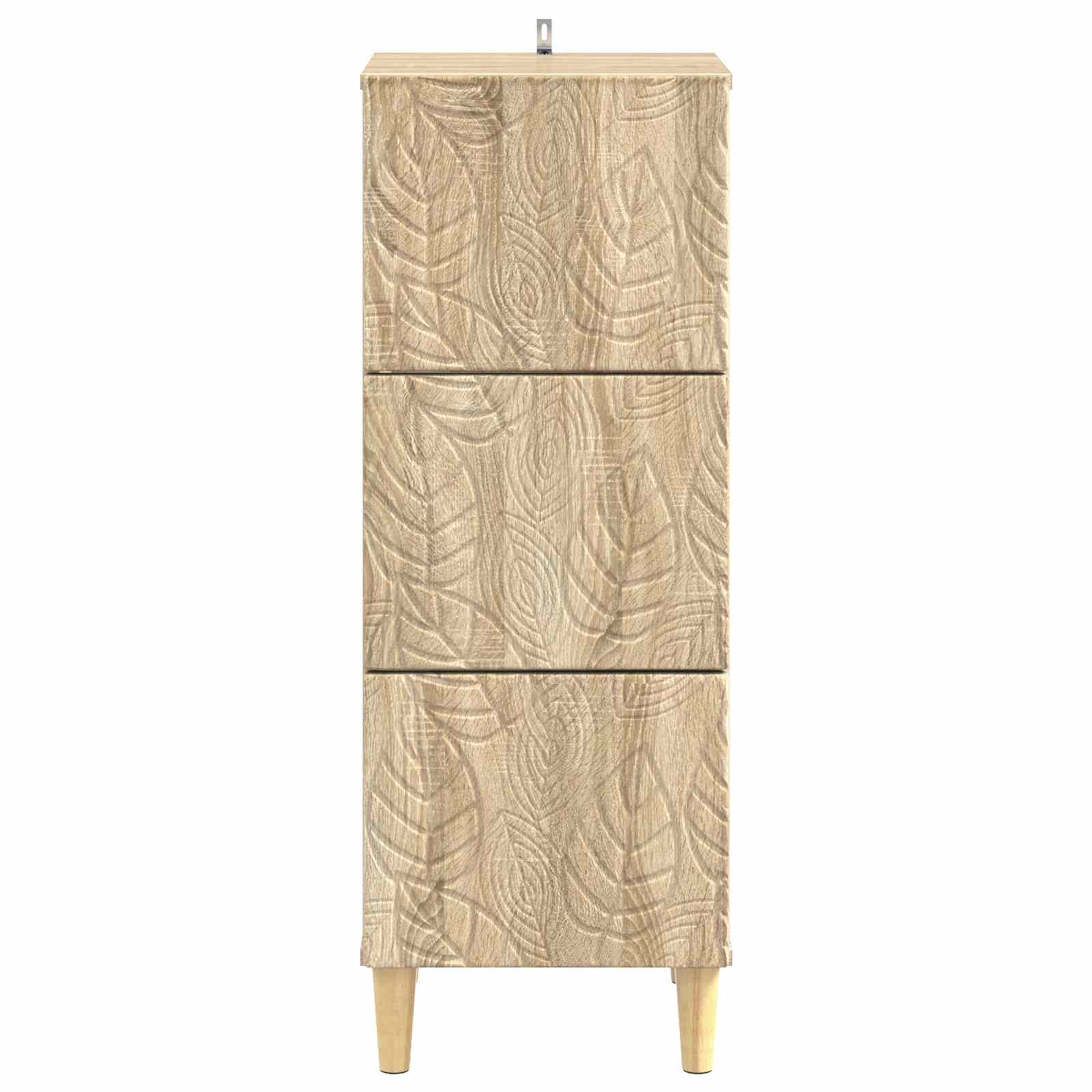 vidaXL Drawer Cabinet Sonoma Oak 33 x 34.5 x 90 cm Engineered Wood 5