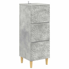 vidaXL Drawer Cabinet Concrete Grey 33 x 34.5 x 90 cm Engineered Wood 2