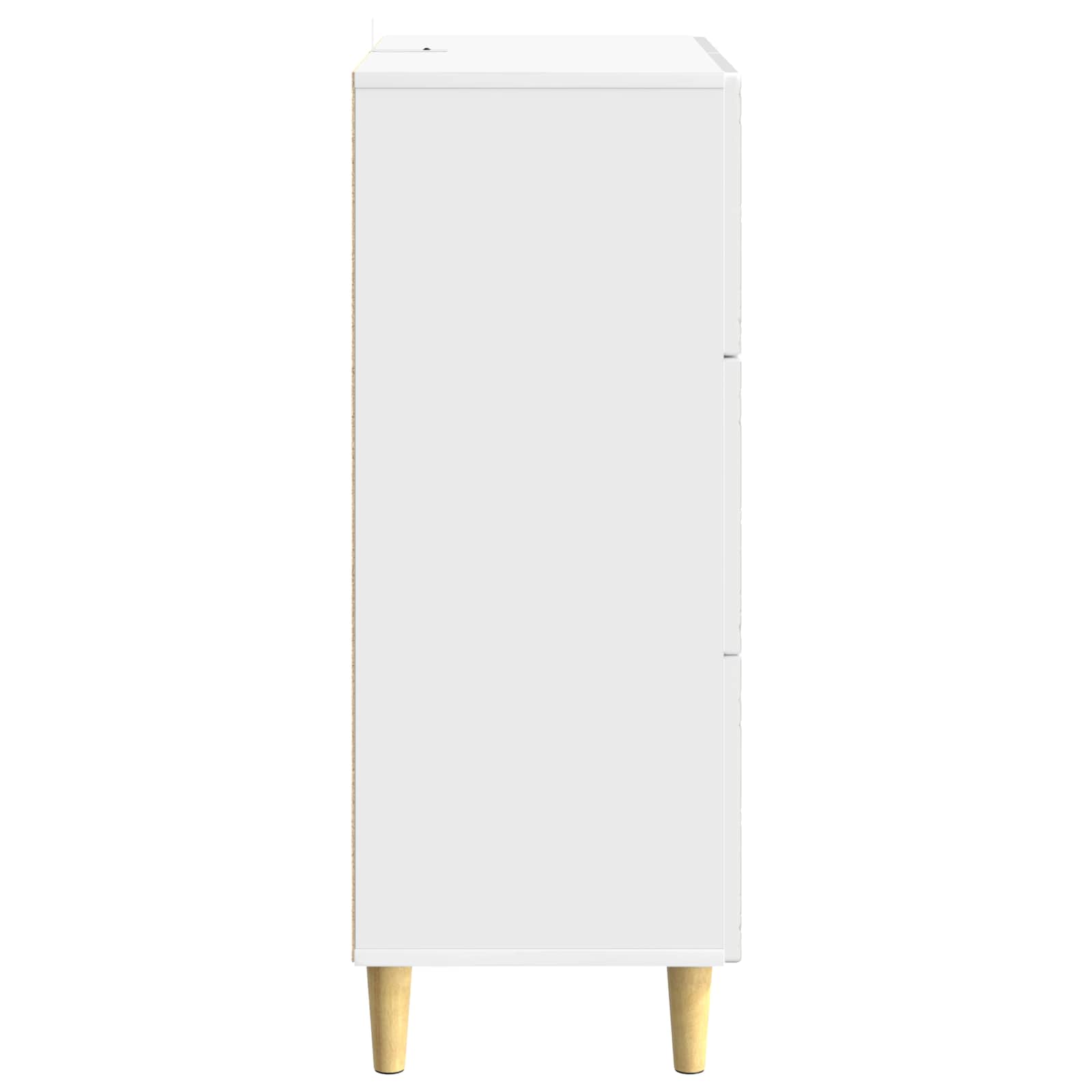 vidaXL Drawer Cabinet High Gloss White 33 x 34.5 x 90 cm 6