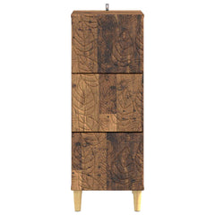 vidaXL Drawer Cabinet Old Wood 33 x 34.5 x 90 cm Engineered Wood 5