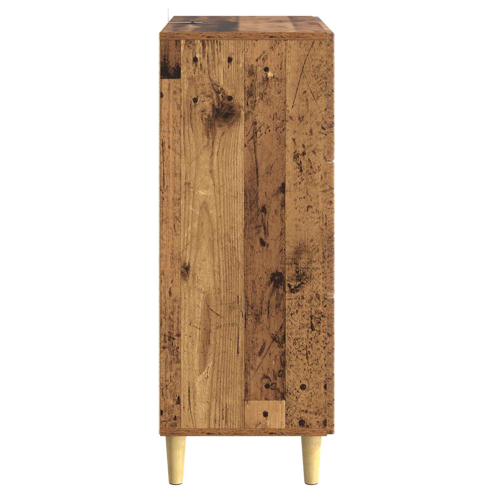 vidaXL Drawer Cabinet Old Wood 33 x 34.5 x 90 cm Engineered Wood 6
