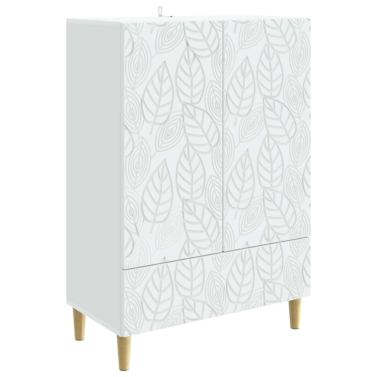 Sideboard 66 x 34.5 x 95 cm Engineered Wood White
