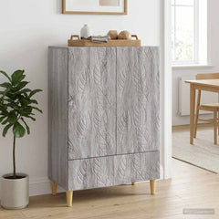 Sideboard 66 x 34.5 x 95 cm Engineered Wood Grey sonoma