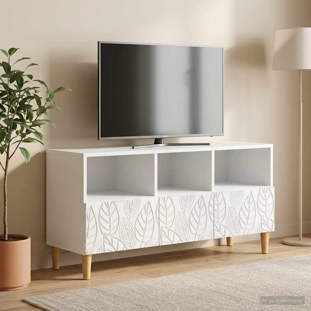 TV Cabinet 102 x 34.5 x 50 cm Engineered Wood White