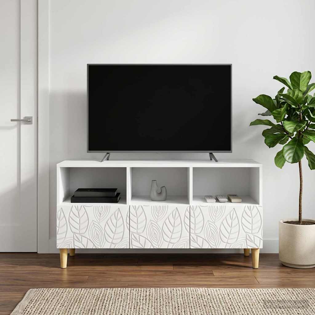 TV Cabinet 102 x 34.5 x 50 cm Engineered Wood White