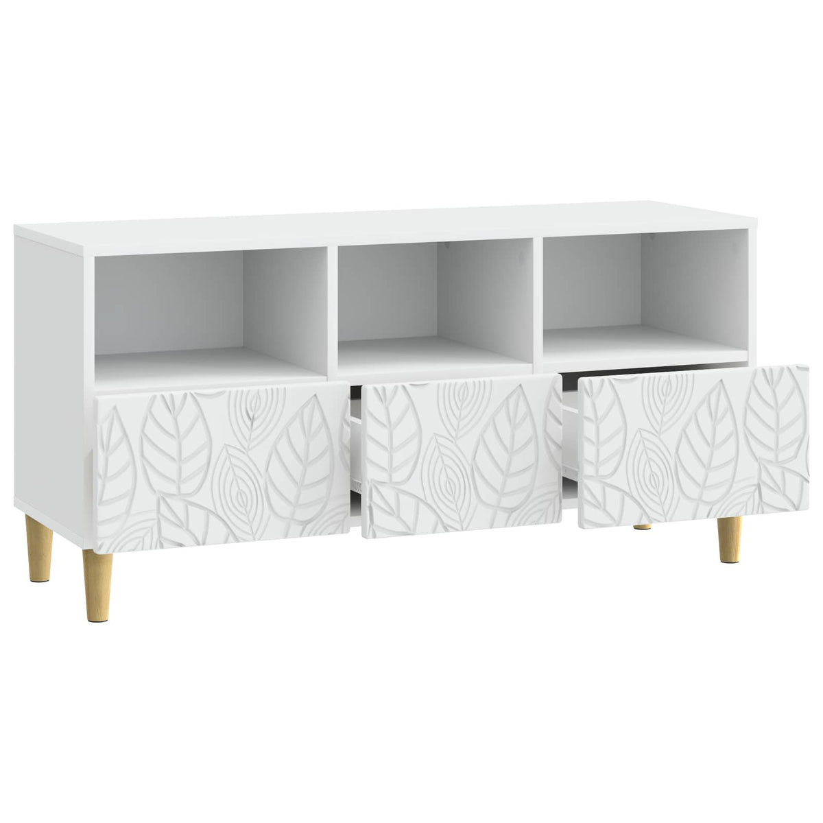 TV Cabinet 102 x 34.5 x 50 cm Engineered Wood White