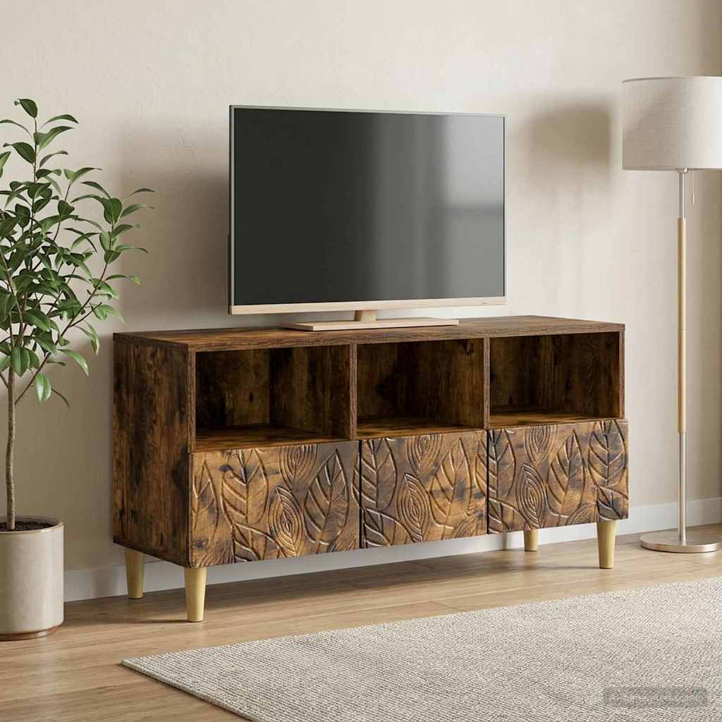 TV Cabinet 102 x 34.5 x 50 cm Engineered Wood Smoked oak
