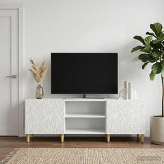 TV Cabinet 150 x 31 x 50 cm Engineered Wood White