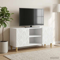 TV Cabinet 102 x 34.5 x 50 cm Engineered Wood White