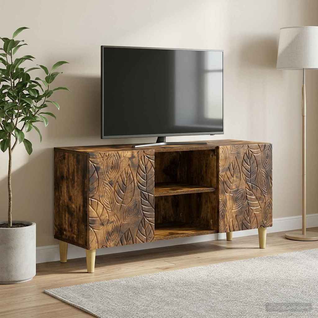 TV Cabinet 102 x 34.5 x 50 cm Engineered Wood Smoked oak