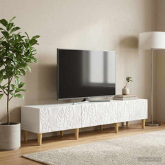 TV Cabinet 147 x 34.5 x 30 cm Engineered Wood White