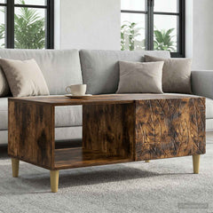 Coffee Table 90 x 50 x 40 cm Engineered Wood Smoked oak