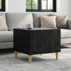vidaXL Coffee Table Black 50 x 49 x 40 cm Engineered Wood 1