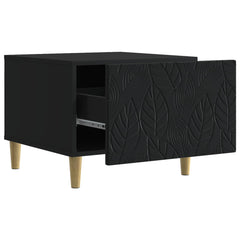 Coffee Table 50 x 49 x 40 cm Engineered Wood Black