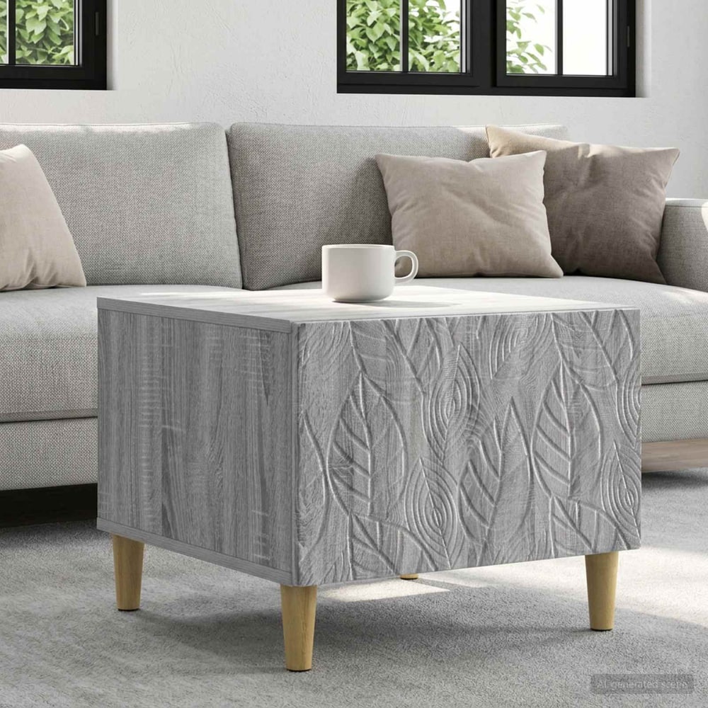 Coffee Table 50 x 49 x 40 cm Engineered Wood Grey sonoma