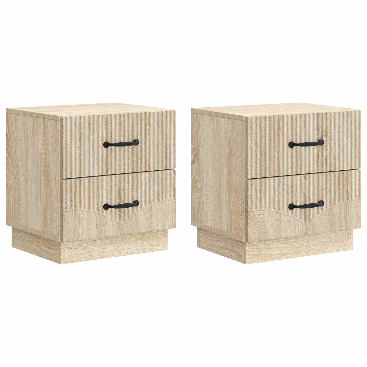 vidaXL Bedside Cabinet 2 pcs Sonoma Oak 43 x 34.5 x 44.5 cm 2