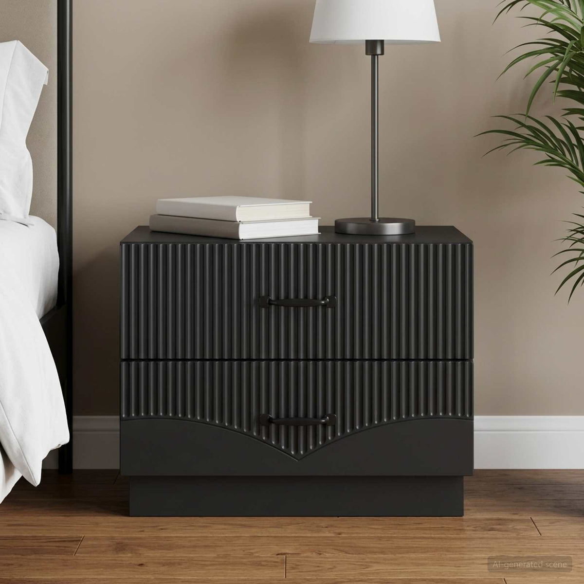 vidaXL Bedside Cabinet 62 x 34.5 x 44.5 cm Engineered Wood