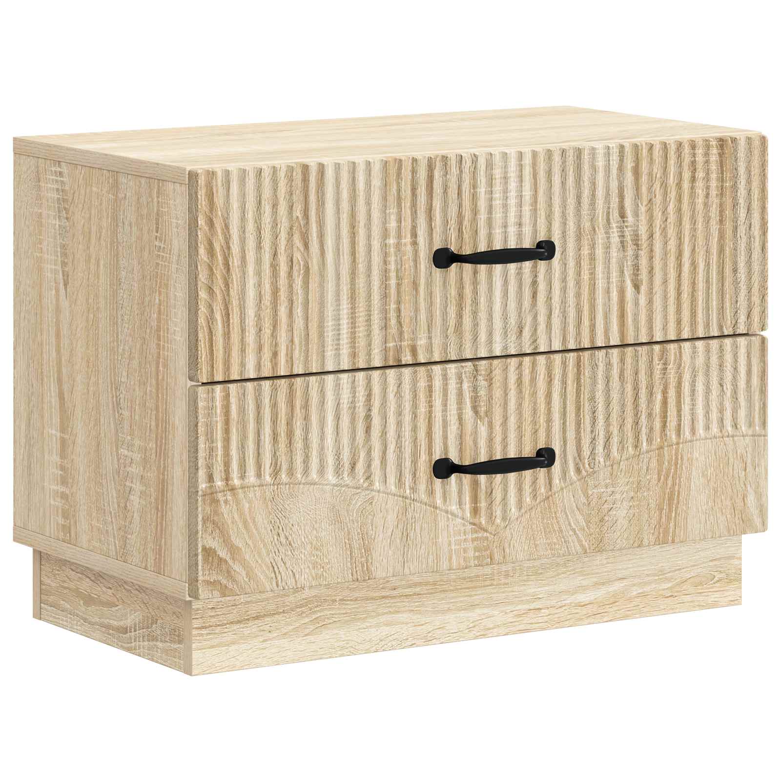 vidaXL Bedside Cabinet Sonoma Oak 62 x 34.5 x 44.5 cm Engineered Wood 2