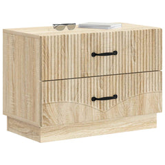 vidaXL Bedside Cabinet Sonoma Oak 62 x 34.5 x 44.5 cm Engineered Wood 3