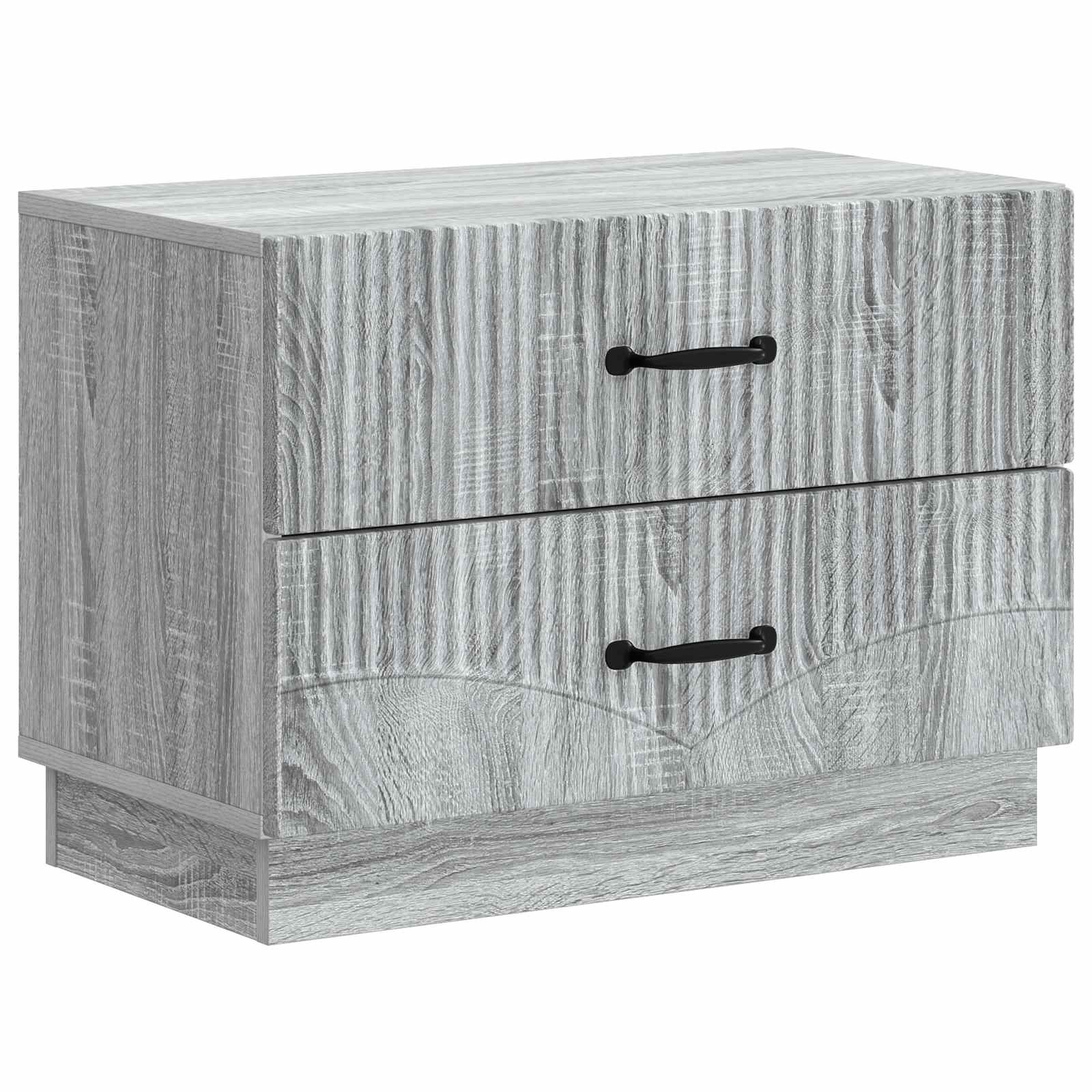vidaXL Bedside Cabinet Grey Sonoma 62 x 34.5 x 44.5 cm Engineered Wood 2