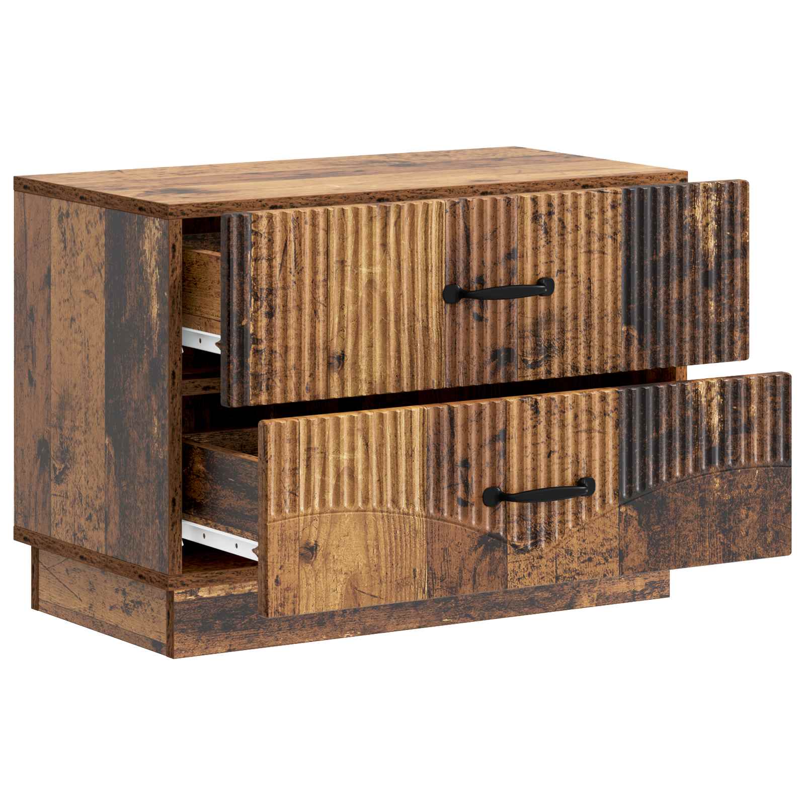 vidaXL Bedside Cabinet Old Wood 62 x 34.5 x 44.5 cm Engineered Wood 4