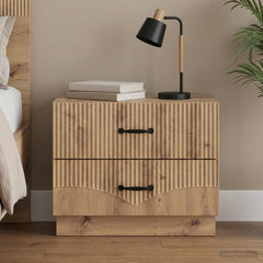 vidaXL Bedside Cabinet Artisan Oak 62 x 34.5 x 44.5 cm Engineered Wood 1