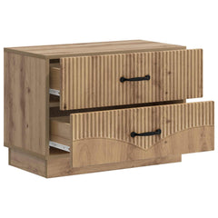 vidaXL Bedside Cabinet Artisan Oak 62 x 34.5 x 44.5 cm Engineered Wood 4