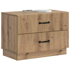vidaXL Bedside Cabinet Artisan Oak 62 x 34.5 x 44.5 cm Engineered Wood 3