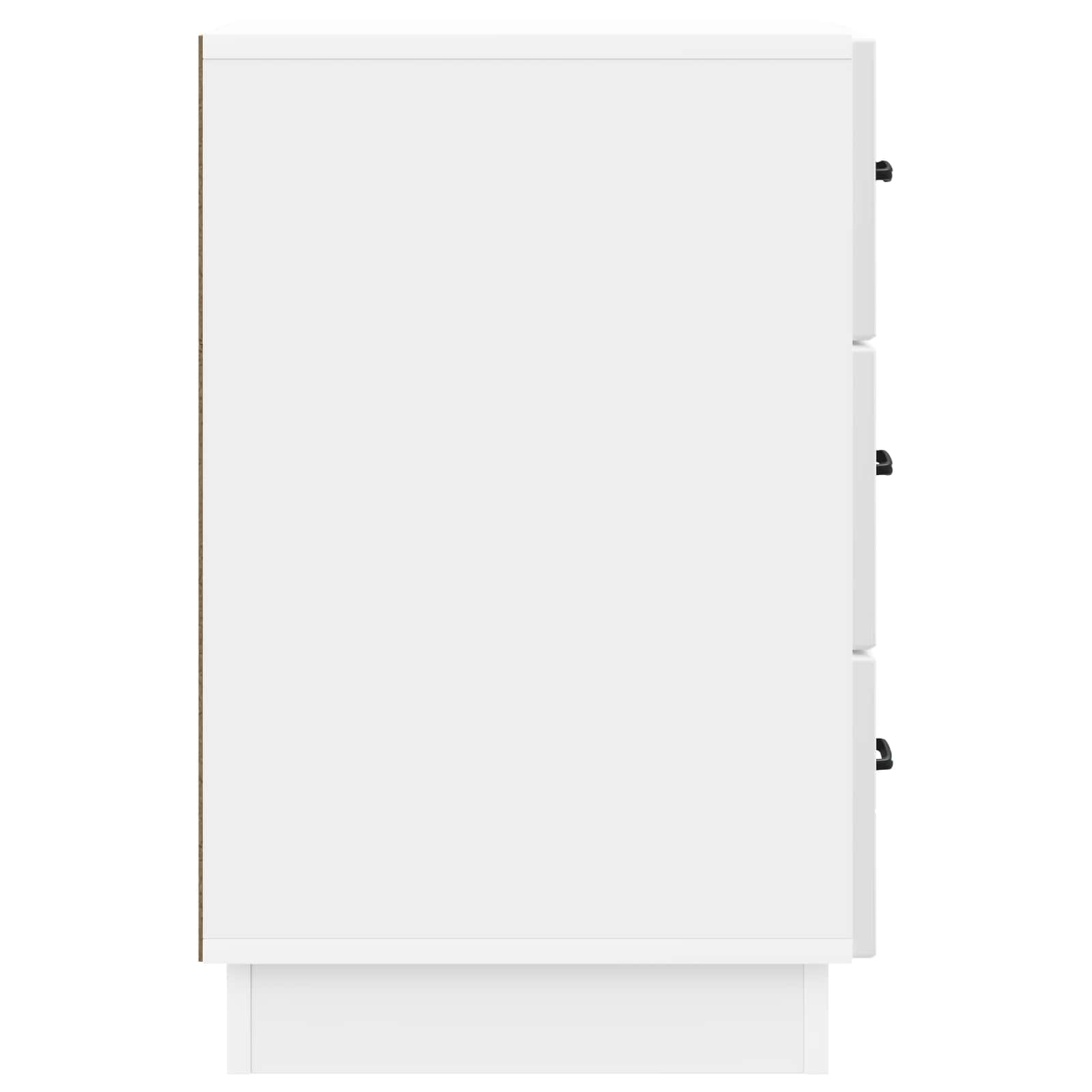 vidaXL Bedside Cabinet with Drawer High Gloss White 43 x 41 x 63.5 cm 6