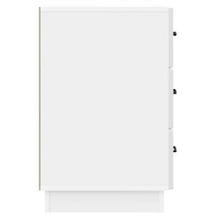 Bedside Cabinet 43 x 41 x 63.5 cm Engineered Wood High gloss white