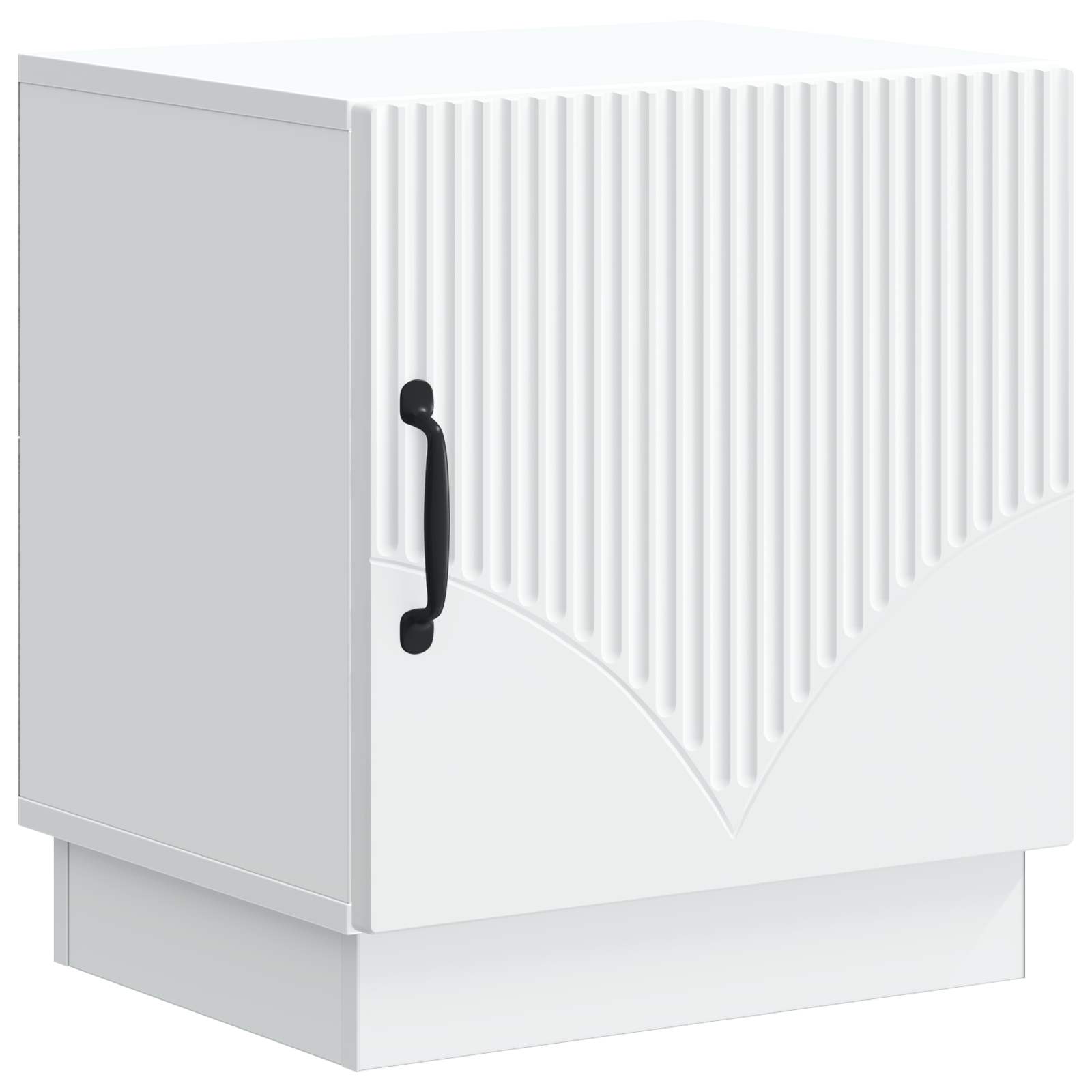 vidaXL Bedside Table White 43 x 34.5 x 47 cm Engineered Wood 2