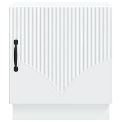 vidaXL Bedside Table White 43 x 34.5 x 47 cm Engineered Wood 5