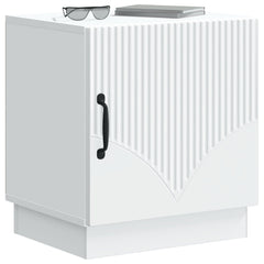 vidaXL Bedside Table White 43 x 34.5 x 47 cm Engineered Wood 3