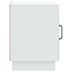 vidaXL Bedside Table White 43 x 34.5 x 47 cm Engineered Wood 6