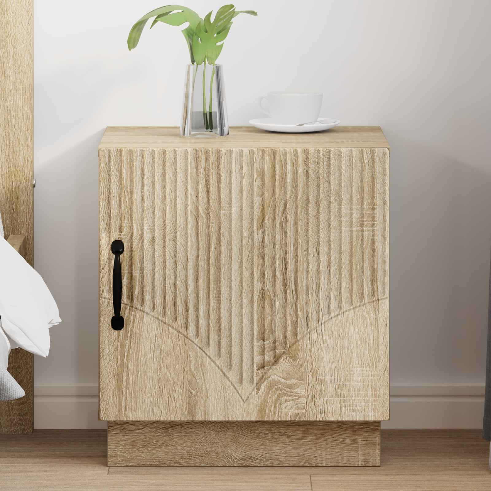 vidaXL Bedside Table Sonoma Oak 43 x 34.5 x 47 cm Engineered Wood 1