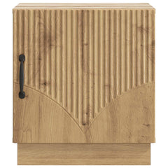 vidaXL Bedside Table Artisian Oak 43 x 34.5 x 47 cm Engineered Wood 5